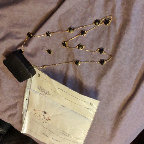 Certificate Evaluation Included Mother of Pearl Necklace & Earrings Set - Picture 11 of 14